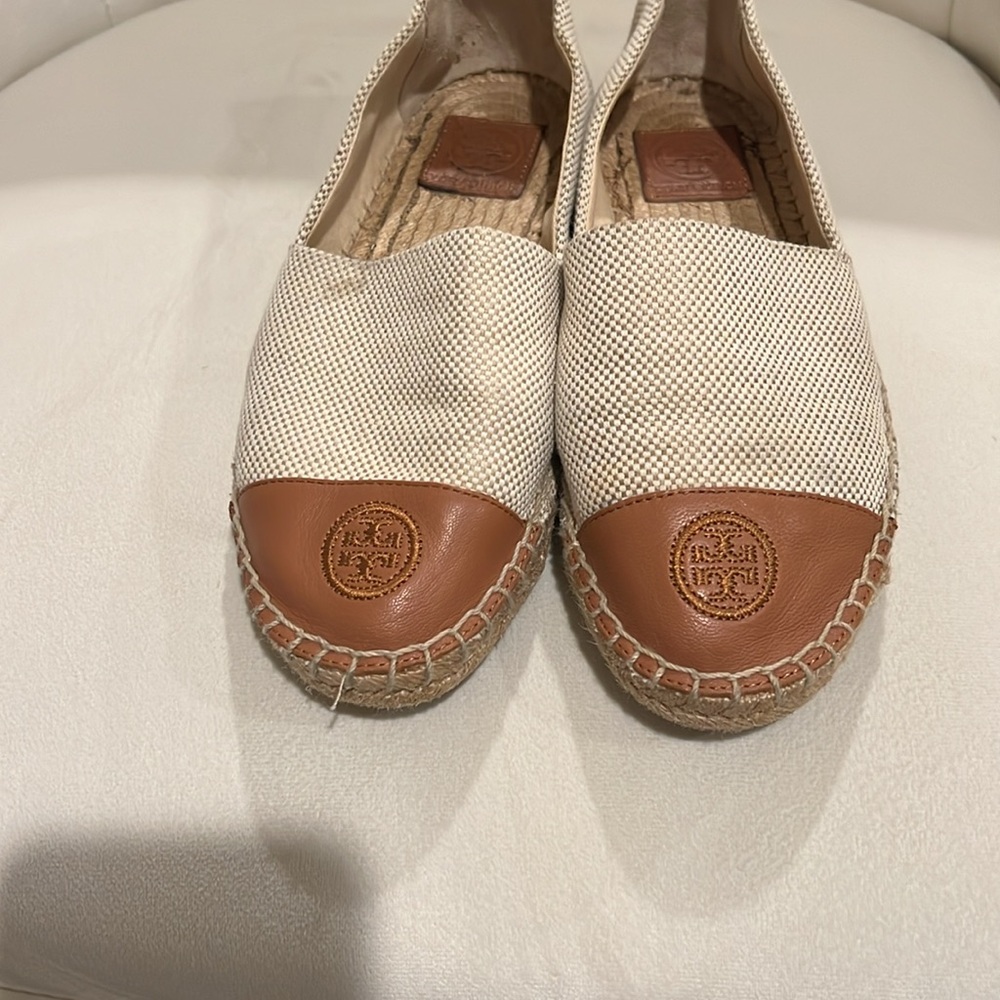 - Tory Burch Color Block Canvas/Leather Espadrille